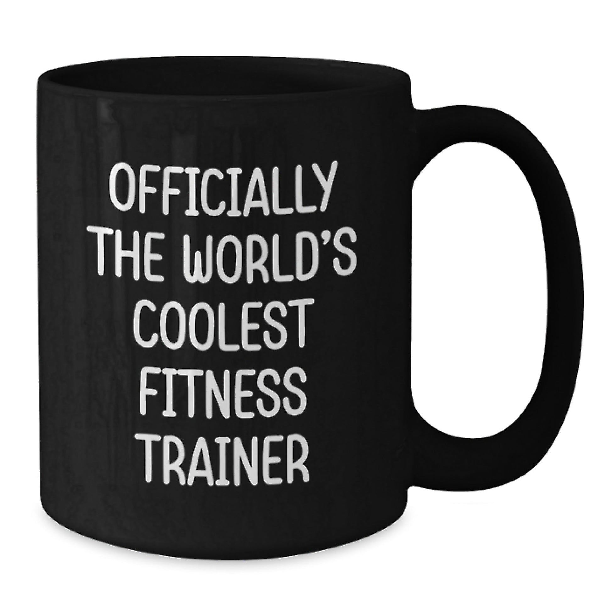 Funny Fitness Trainer Gifts, 'Officially The World's Coolest', Black Coffee Mugs for Men, Women, Friends, Coworkers, Family, Graduation Unique Gifts from - The Buy Boom