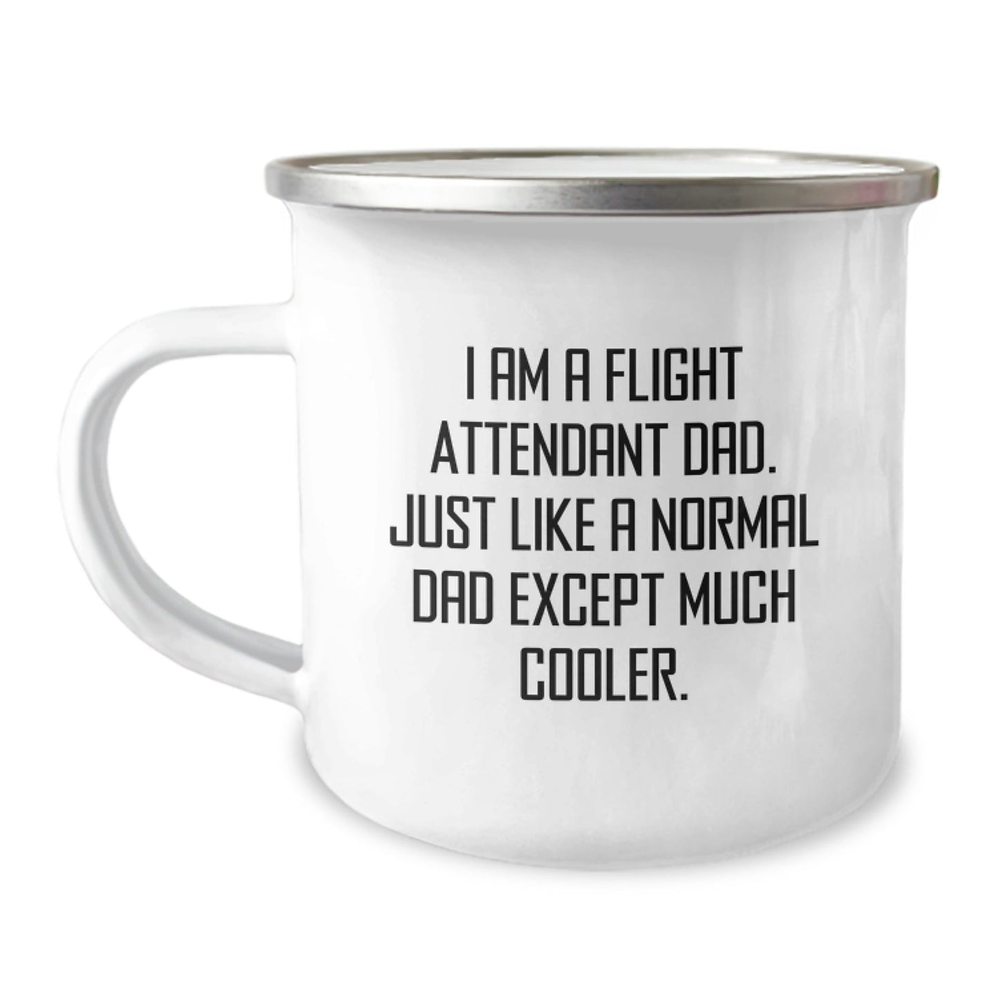 Funny Flight Attendant Dad Gifts for Graduation, Camping Mug from Friends, Unique and Special Gifts for Flight Attendant Men and Women, 'I Am A Flight Attendant Dad' - The Buy Boom
