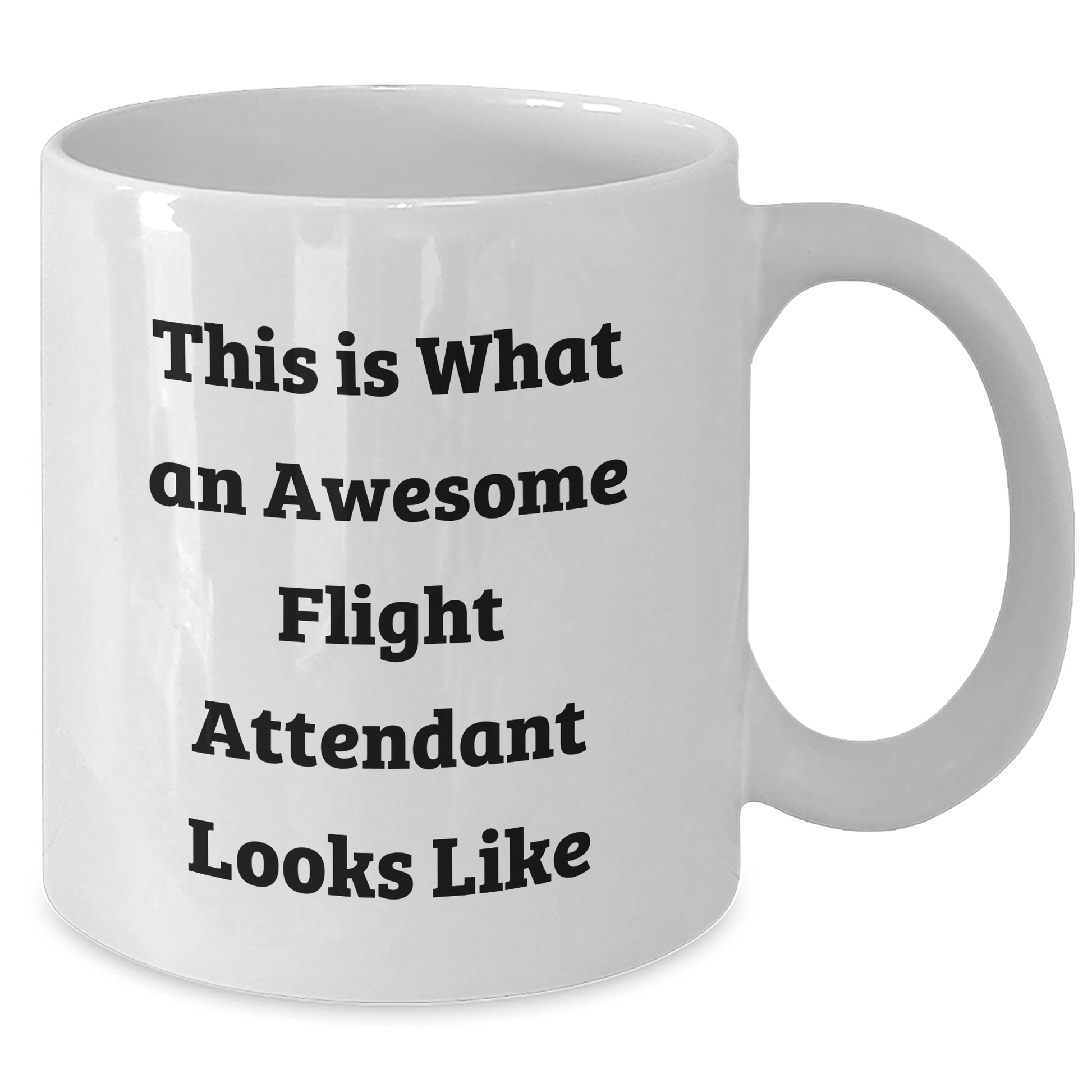 Funny Flight Attendant Gifts from Family, Friends, or Coworkers - This Is What An Awesome Flight Attendant Looks Like White Coffee Mug for Men, Women, or Friends on Father's Day or Any Occasion - The Buy Boom