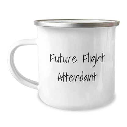 Funny Flight Attendant Gifts from Friends, Unique Camping Mug for Future Flight Attendant, Inspirational Christmas Unique Gifts - The Buy Boom