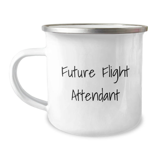 Funny Flight Attendant Gifts from Friends, Unique Camping Mug for Future Flight Attendant, Inspirational Christmas Unique Gifts - The Buy Boom