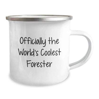 Funny Forester Gifts for Him, Officially The World's Coolest Forester Camping Mug for Christmas, Perfect for Forester Enthusiast - The Buy Boom