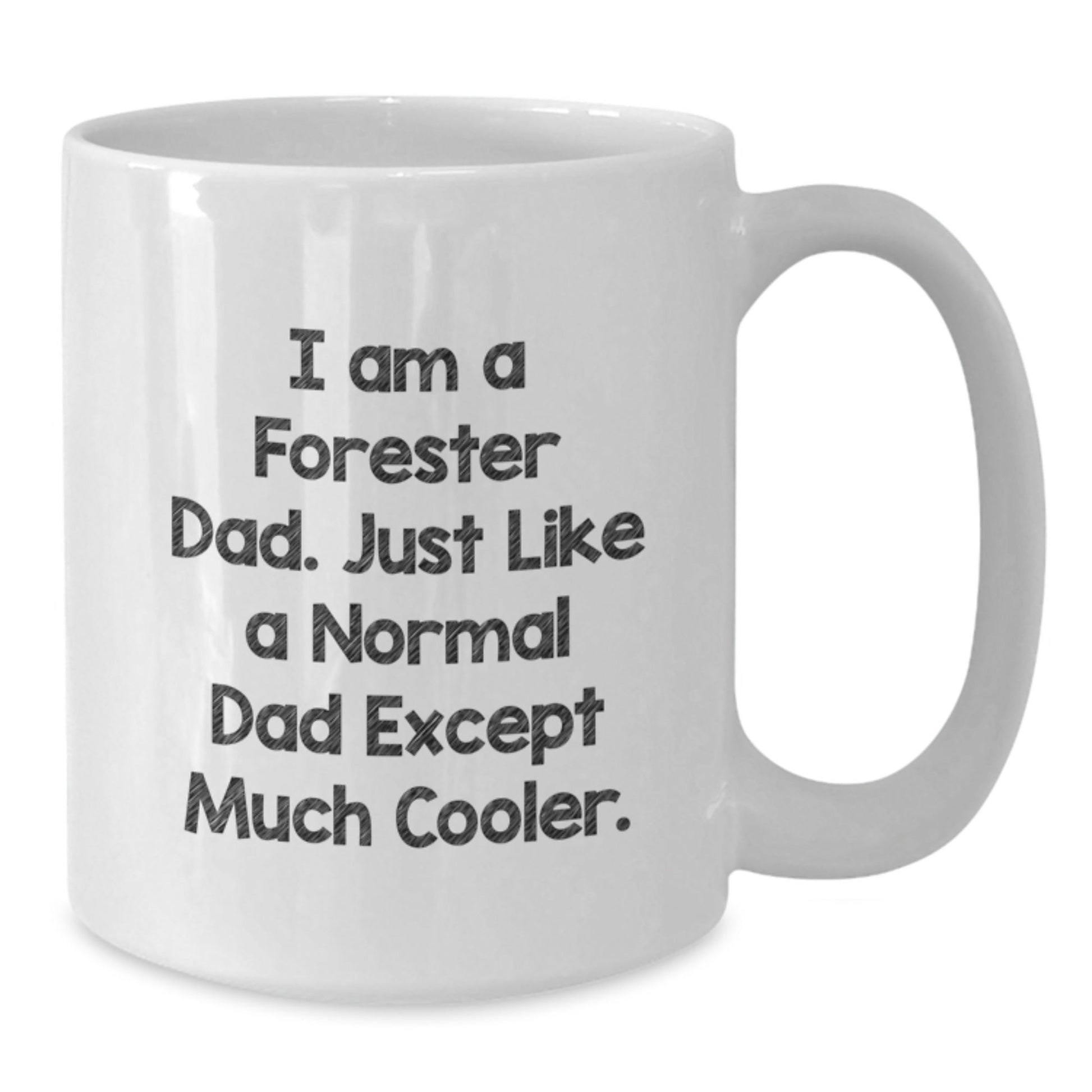 Funny Forester Gifts for Men White Coffee Mugs I Am A Forester Dad Gifts from Dad to Forester - The Buy Boom