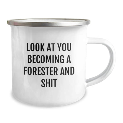 Funny Forester Gifts from Dad, Christmas Unique Gifts for Forester, Funny Camping Mug - The Buy Boom