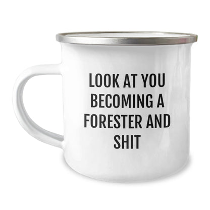 Funny Forester Gifts from Dad, Christmas Unique Gifts for Forester, Funny Camping Mug - The Buy Boom