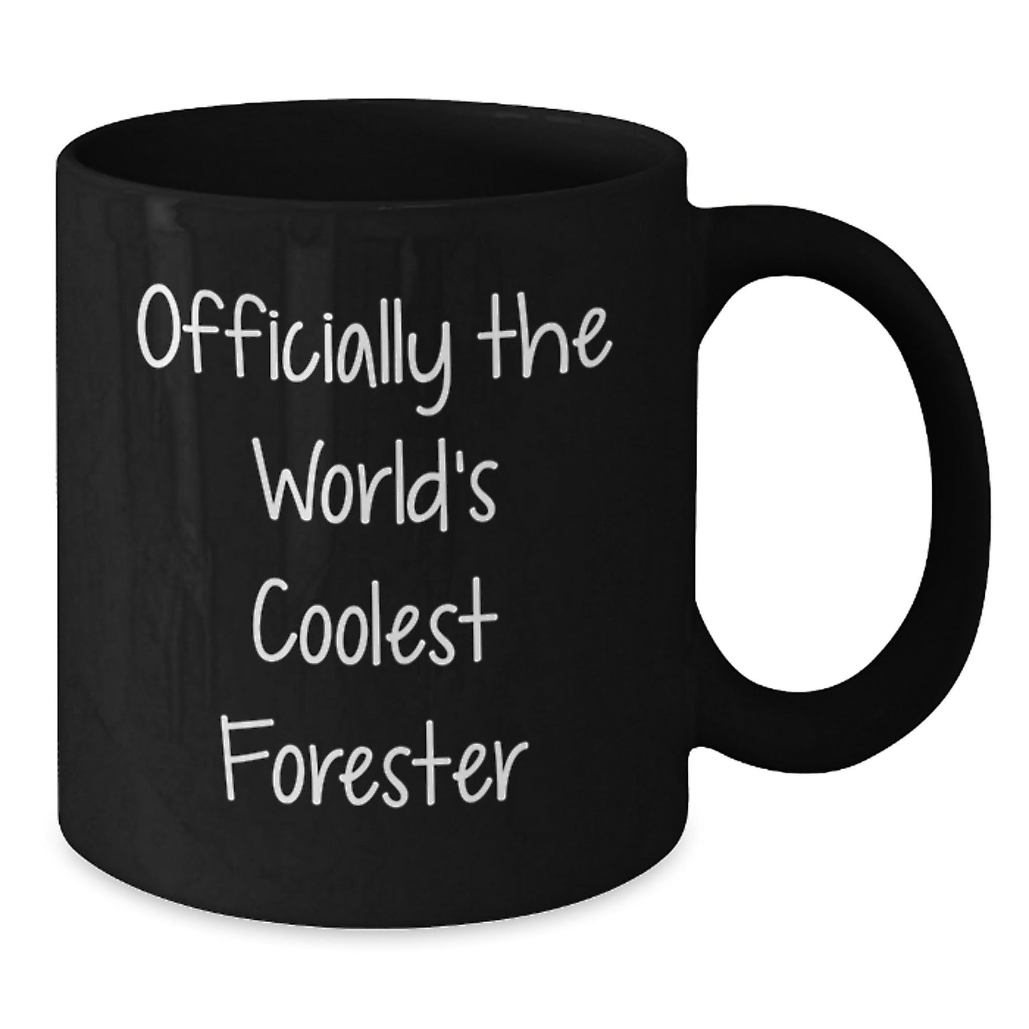 Funny Forester Gifts - Officially The Worlds Coolest Forester Black Coffee Mug, Christmas Unique Gifts from Friends, Family, Coworkers - The Buy Boom