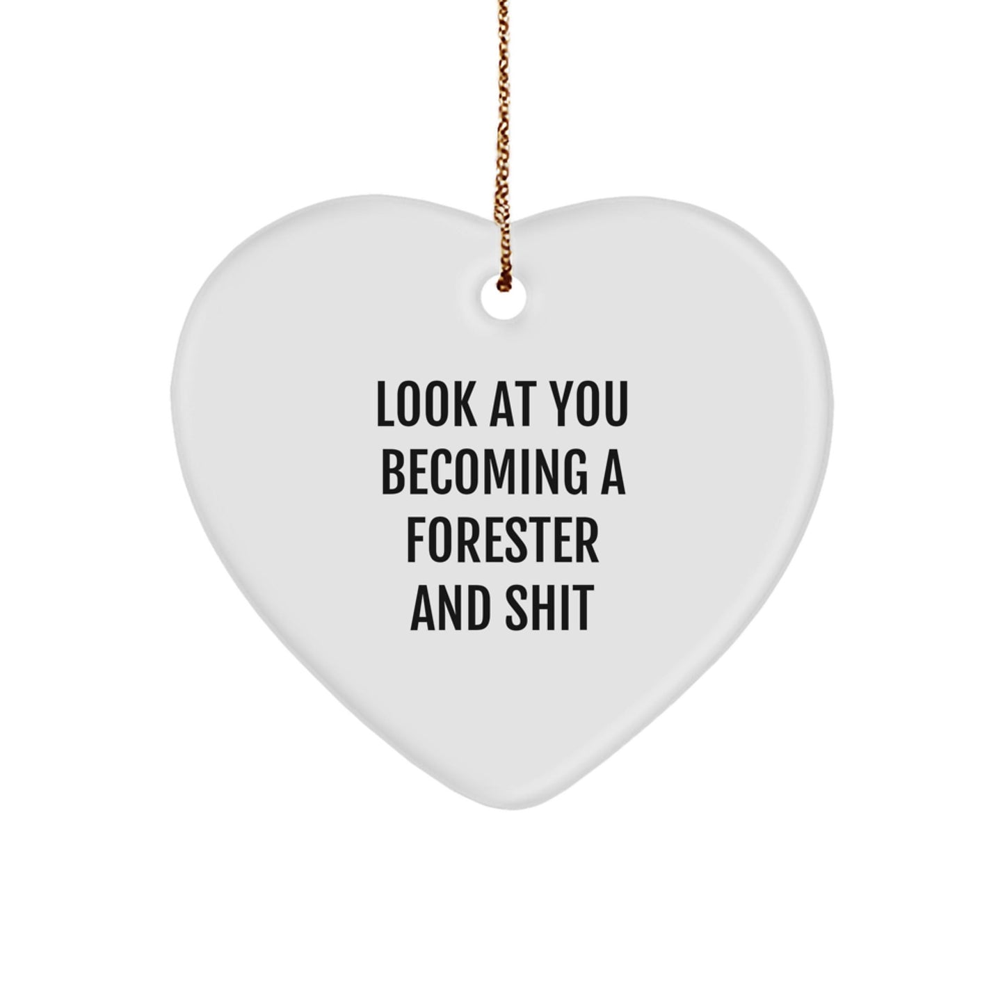 Funny Forester Heart Ornament Gifts from Men to Forester Friends for Christmas Unique Gifts - The Buy Boom