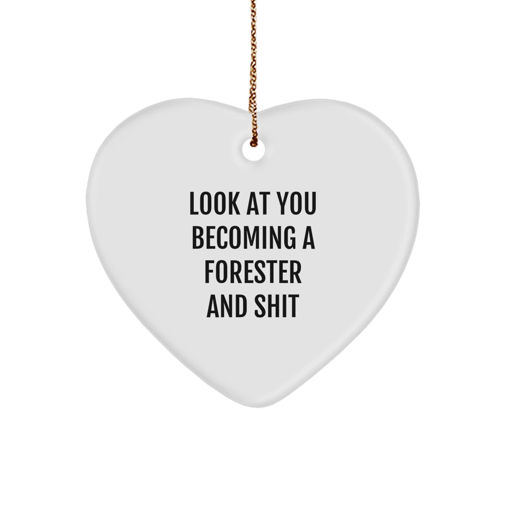 Funny Forester Heart Ornament Gifts from Men to Forester Friends for Christmas Unique Gifts - The Buy Boom