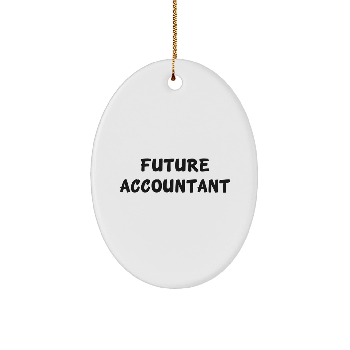 Funny Future Accountant Oval Ornament Gifts from Mom to Daughter, Accountant Christmas Unique Gifts - The Buy Boom