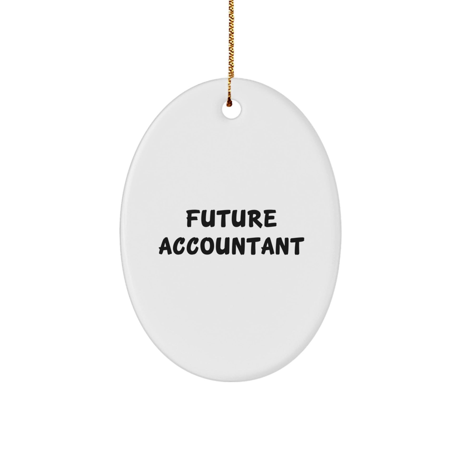 Funny Future Accountant Oval Ornament Gifts from Mom to Daughter, Accountant Christmas Unique Gifts - The Buy Boom