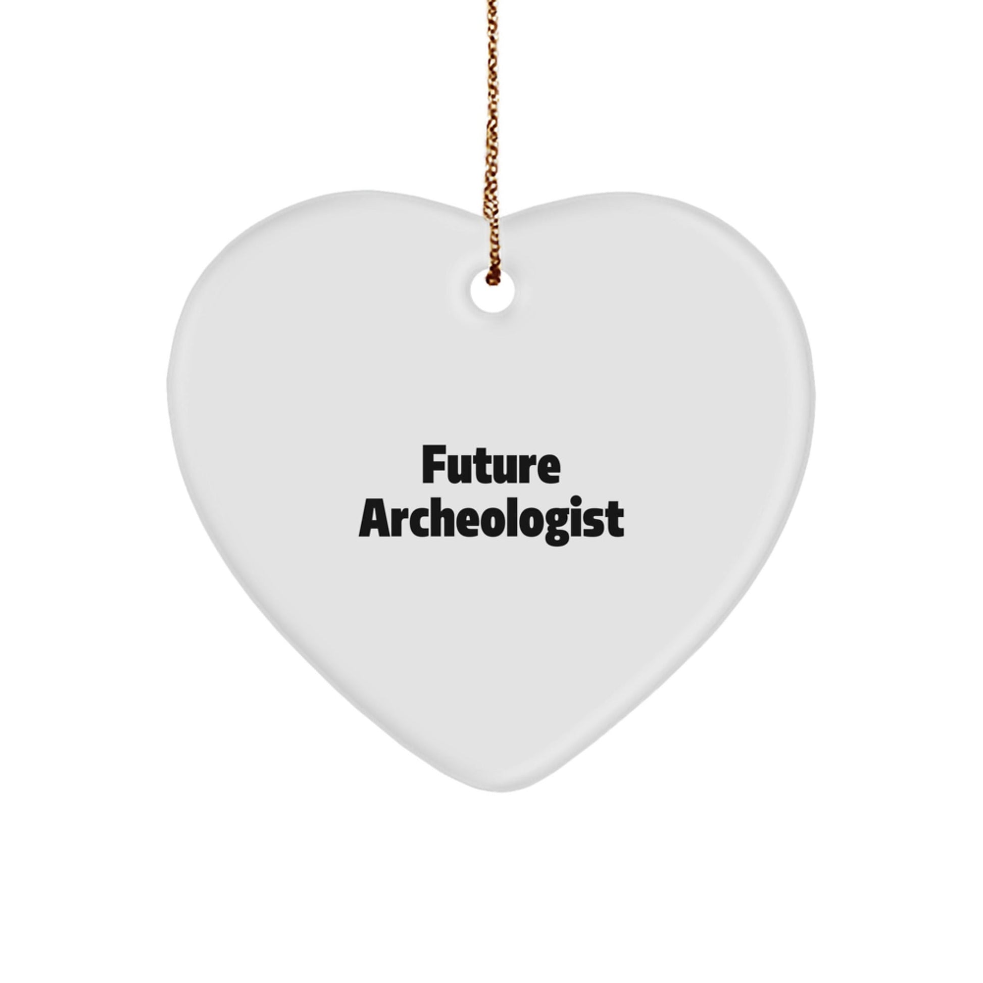 Funny Future Archeologist Christmas Unique Gifts for Archeologist Men, Heart Ornament with Inspirational Quote Gifts from Friends - The Buy Boom