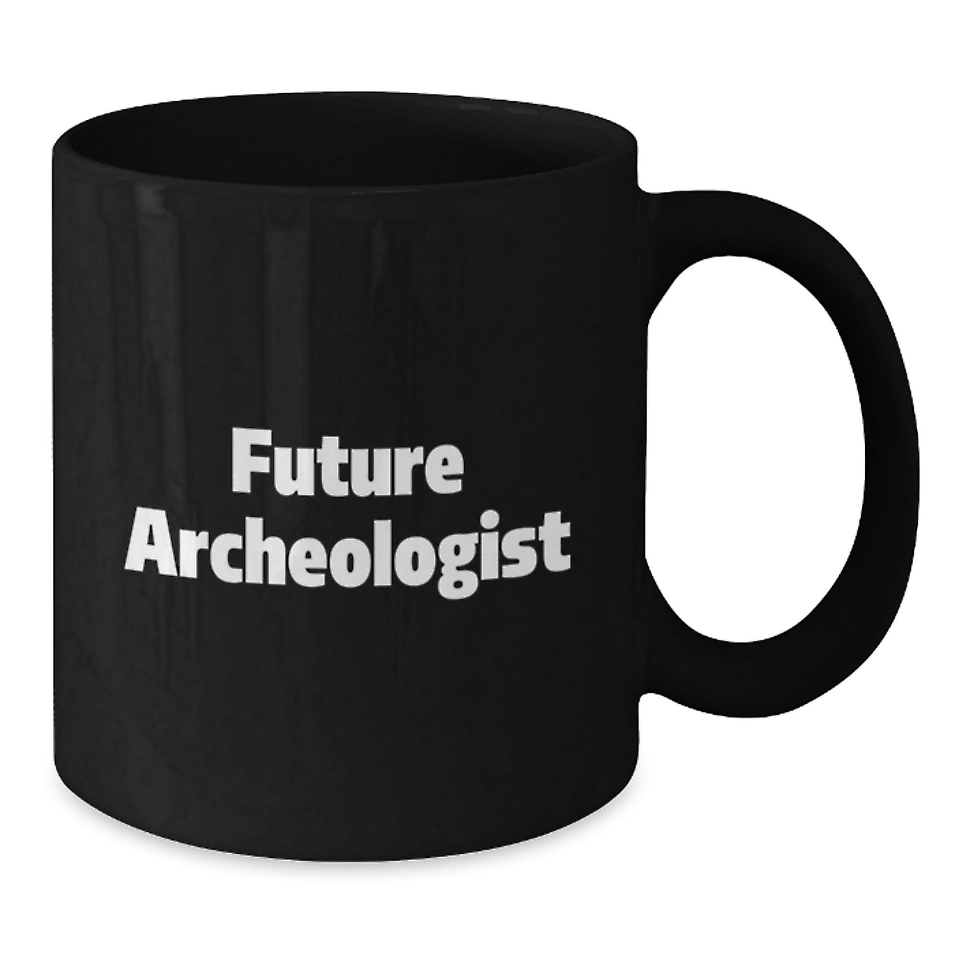 Funny Future Archeologist Gifts for Men, Women, and Friends - Archeologist Black Coffee Mug with Inspirational Quote - Unique Christmas Unique Gifts from Friends, Family, Coworkers - The Buy Boom