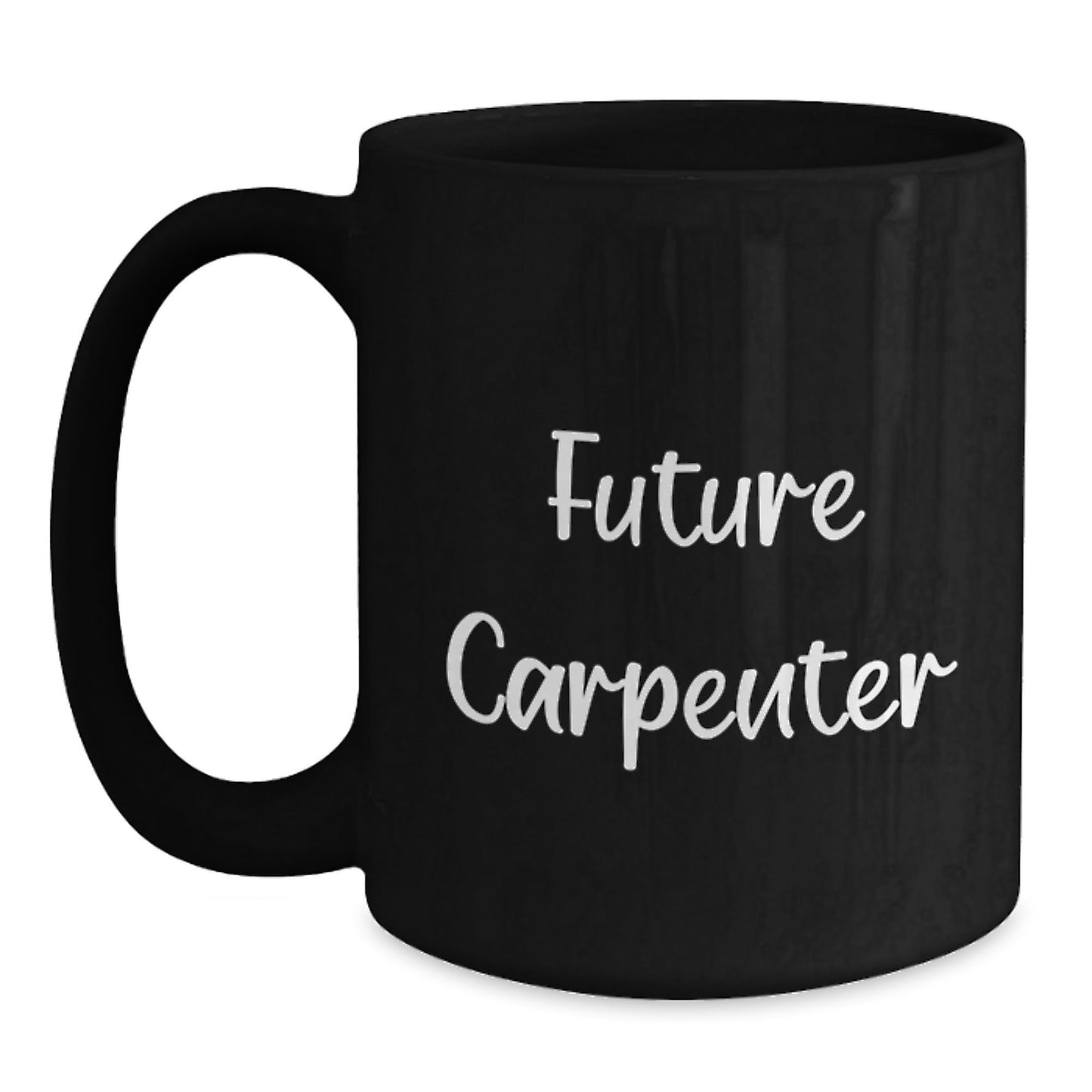 Funny Future Carpenter Christmas Unique Gifts from Friends and Family Black Coffee Mug - The Buy Boom