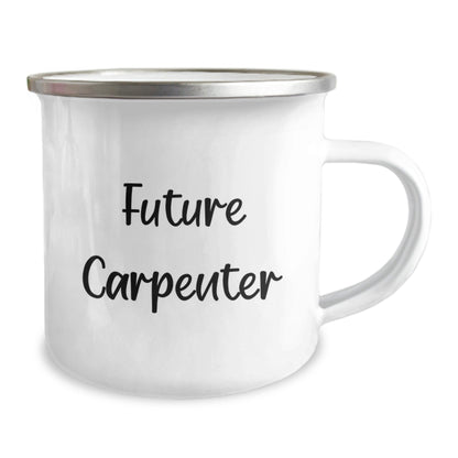 Funny Future Carpenter Gifts from Dad, Christmas Unique Camping Mug for Him, Inspirational Quote - The Buy Boom