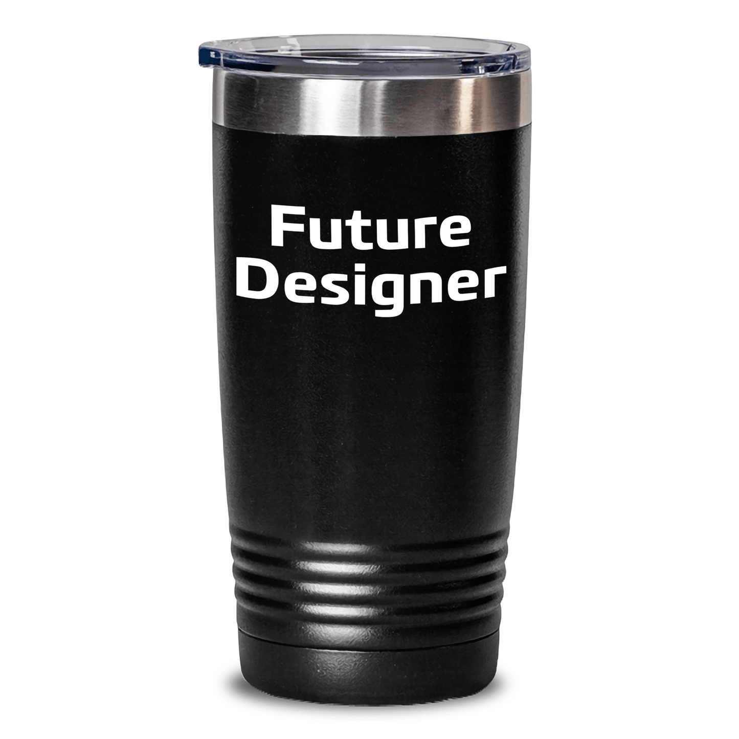 Funny Future Designer Gifts from Friends, Unique Graduation Tumbler with Inspirational Quote, Stainless Steel, 20oz or 30oz Capacity, Black - The Buy Boom