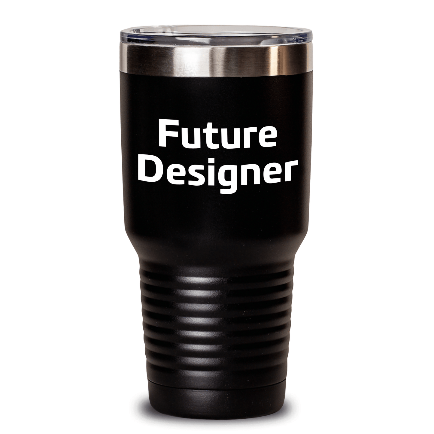 Funny Future Designer Gifts from Friends, Unique Graduation Tumbler with Inspirational Quote, Stainless Steel, 20oz or 30oz Capacity, Black - The Buy Boom