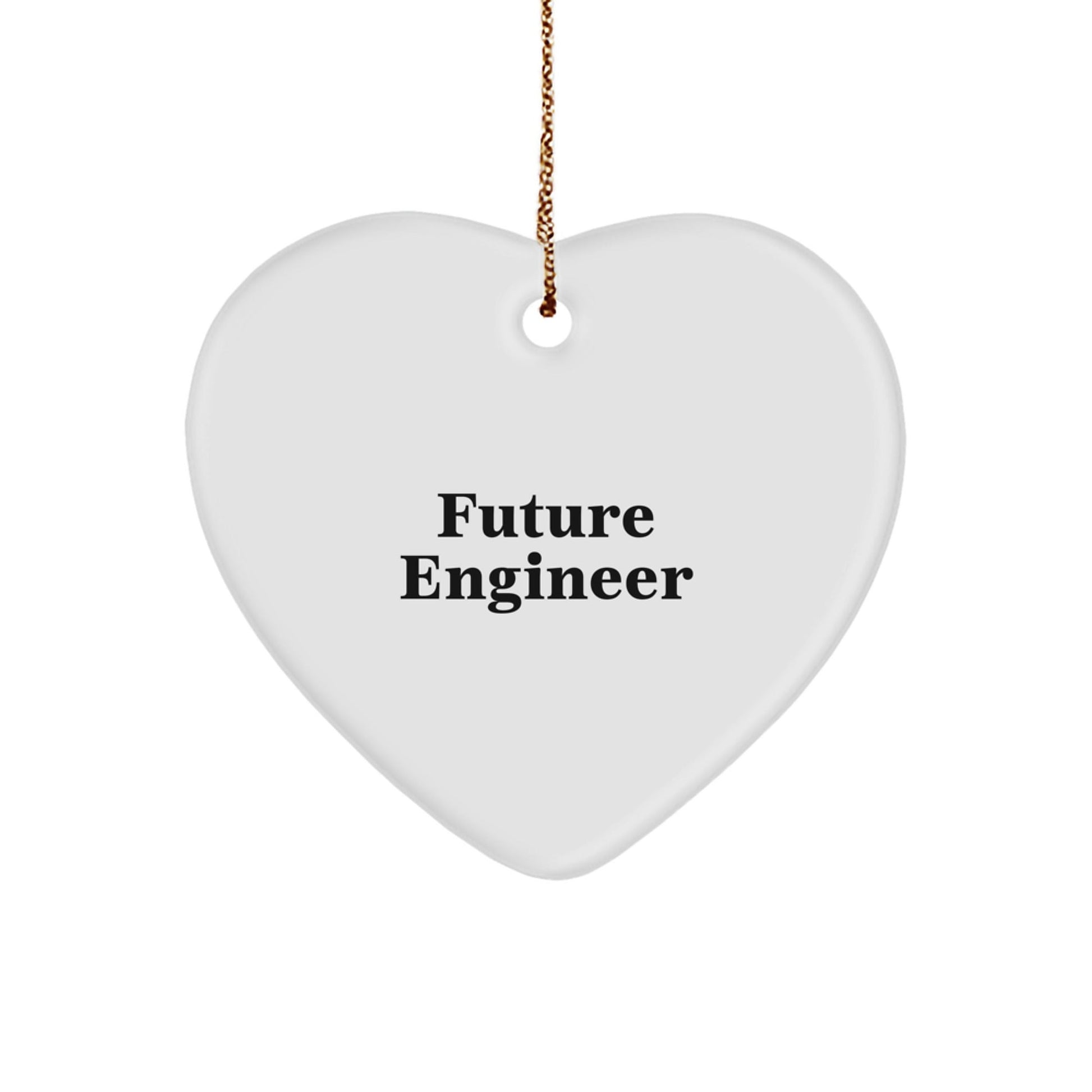 Funny Future Engineer Heart Ornament Gifts from Family for Engineer Friends - Christmas Unique Presents - The Buy Boom