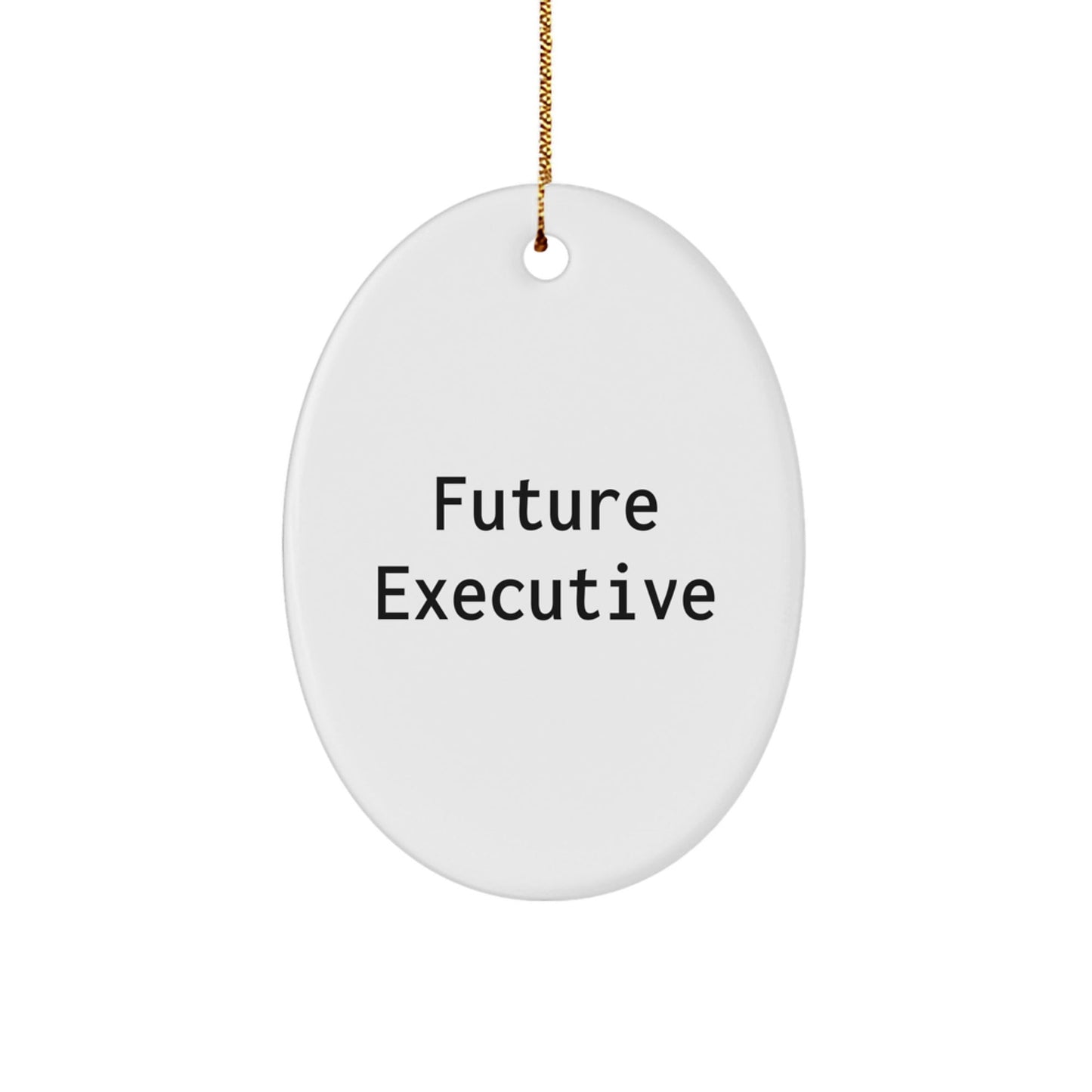 Funny Future Executive Gifts from Family, Oval Ornament for Men, Women, or Coworkers, Inspirational Christmas Unique Presents - The Buy Boom