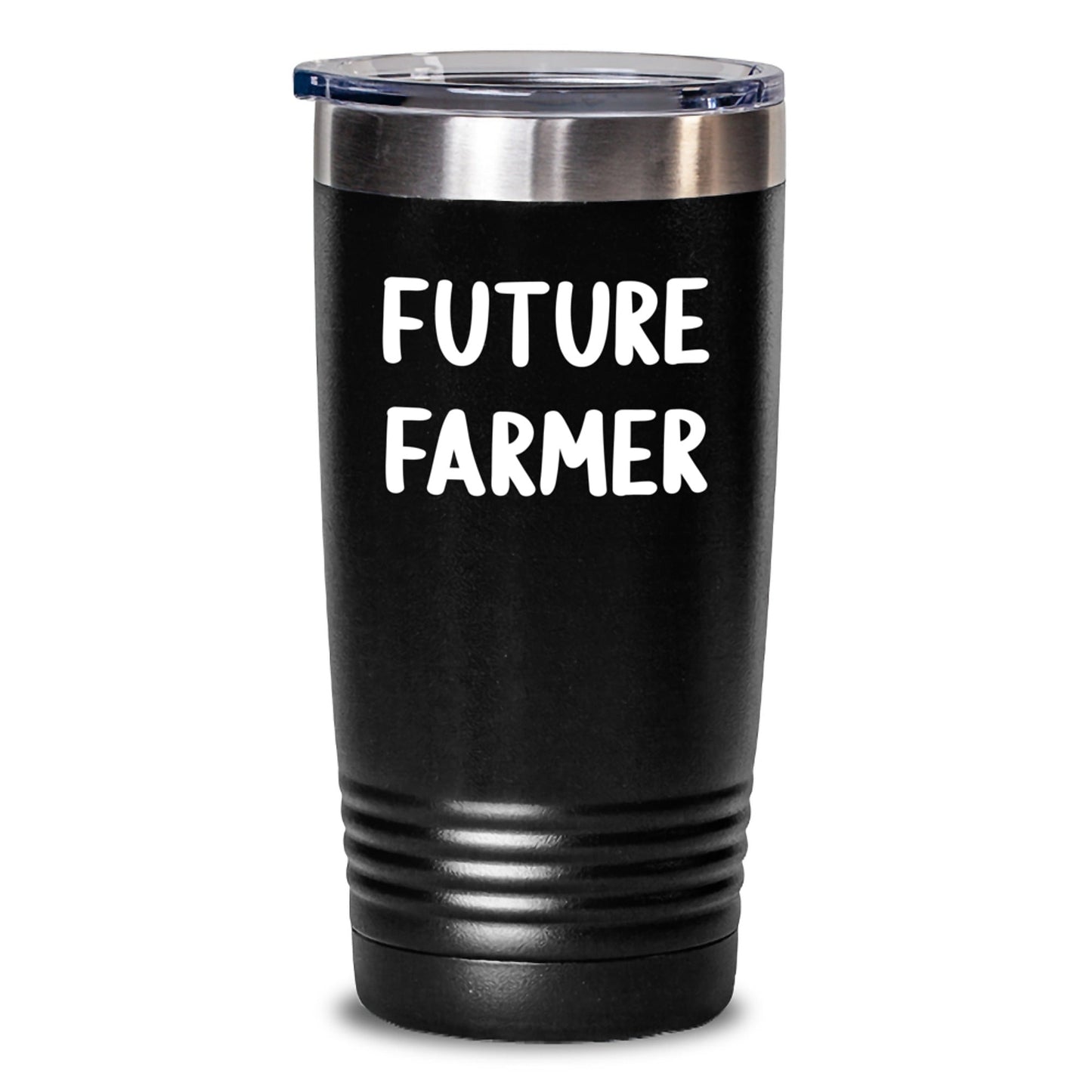 Funny 'Future Farmer' Gifts for Men - Black 20oz or 30oz Farmer Tumbler with Lid, Christmas Unique Gifts from Friends or Family - The Buy Boom
