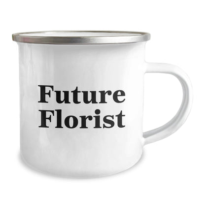 Funny Future Florist Gifts from Family for a Florist Camping Mug this Christmas - The Buy Boom