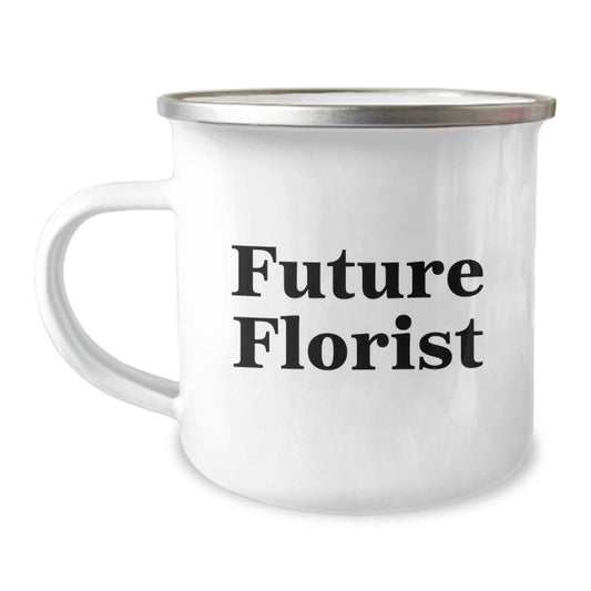 Funny Future Florist Gifts from Family for a Florist Camping Mug this Christmas - The Buy Boom