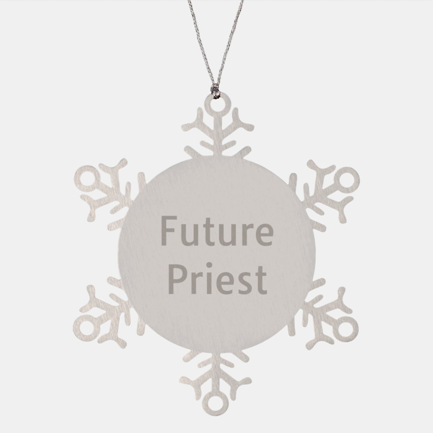 Funny Future Priest Snowflake Ornament, Gifts for Priest, Christmas Unique Gifts from Men to Priest - The Buy Boom