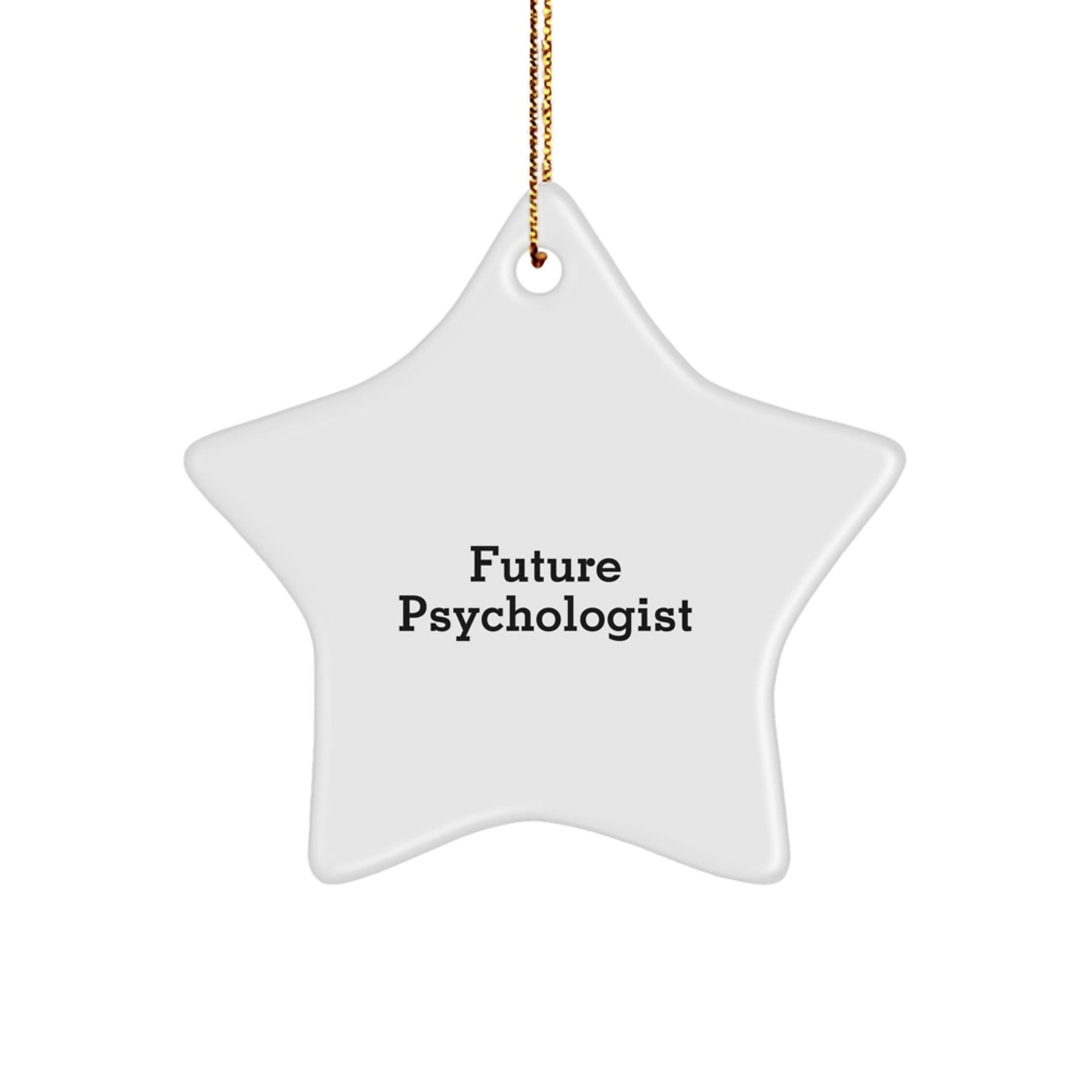 Funny Future Psychologist Gifts from Friends, Christmas Unique Decorations with Inspirational Quote, Star Ornament for Psychologist Men Women Coworkers - The Buy Boom
