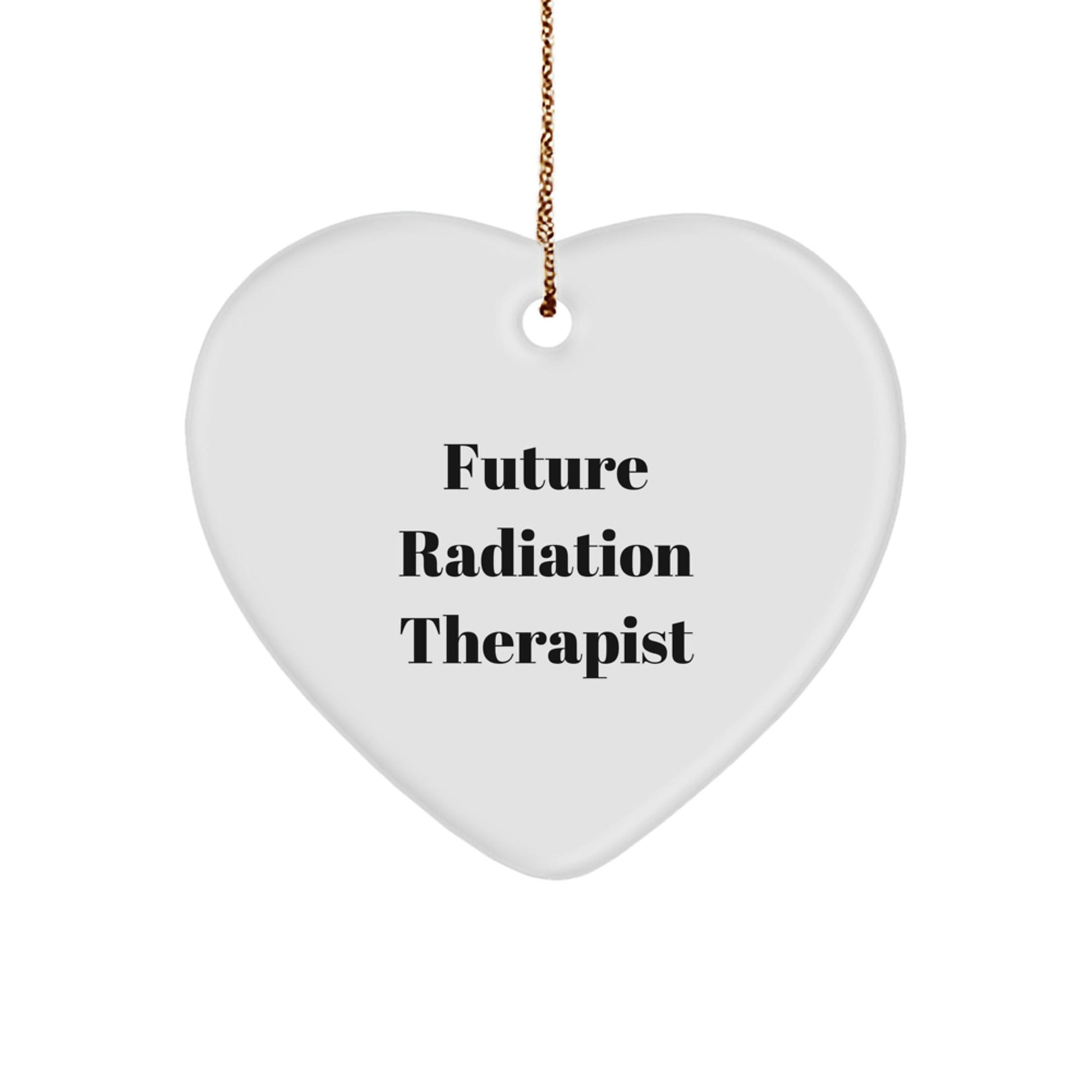 Funny Future Radiation Therapist Gifts for Men Women Friends Family Christmas Unique Heart Ornament - The Buy Boom