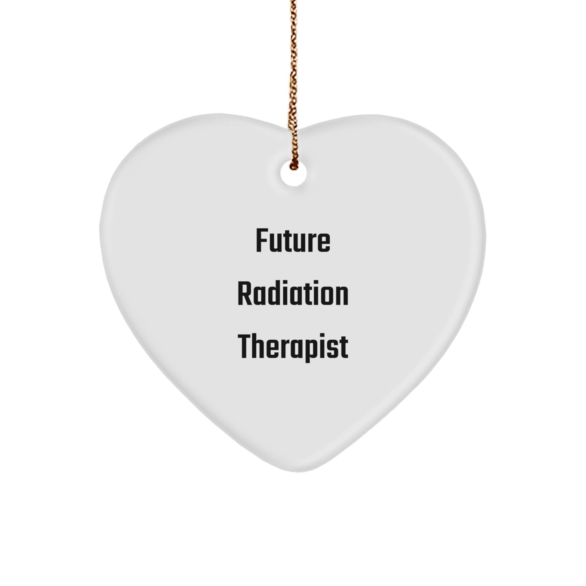 Funny Future Radiation Therapist Gifts from Men, Heart Ornament for Radiation Therapist Friends - Christmas Unique Gifts - The Buy Boom