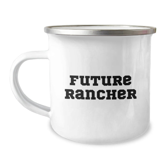 Funny Future Rancher Gifts for Men, Camping Mug - Perfect for Christmas Unique Gifts from Family to Friends - The Buy Boom