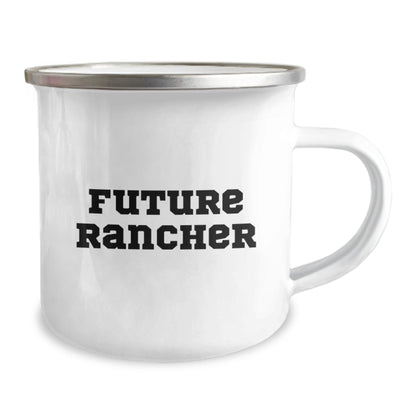 Funny Future Rancher Gifts for Men, Camping Mug - Perfect for Christmas Unique Gifts from Family to Friends - The Buy Boom