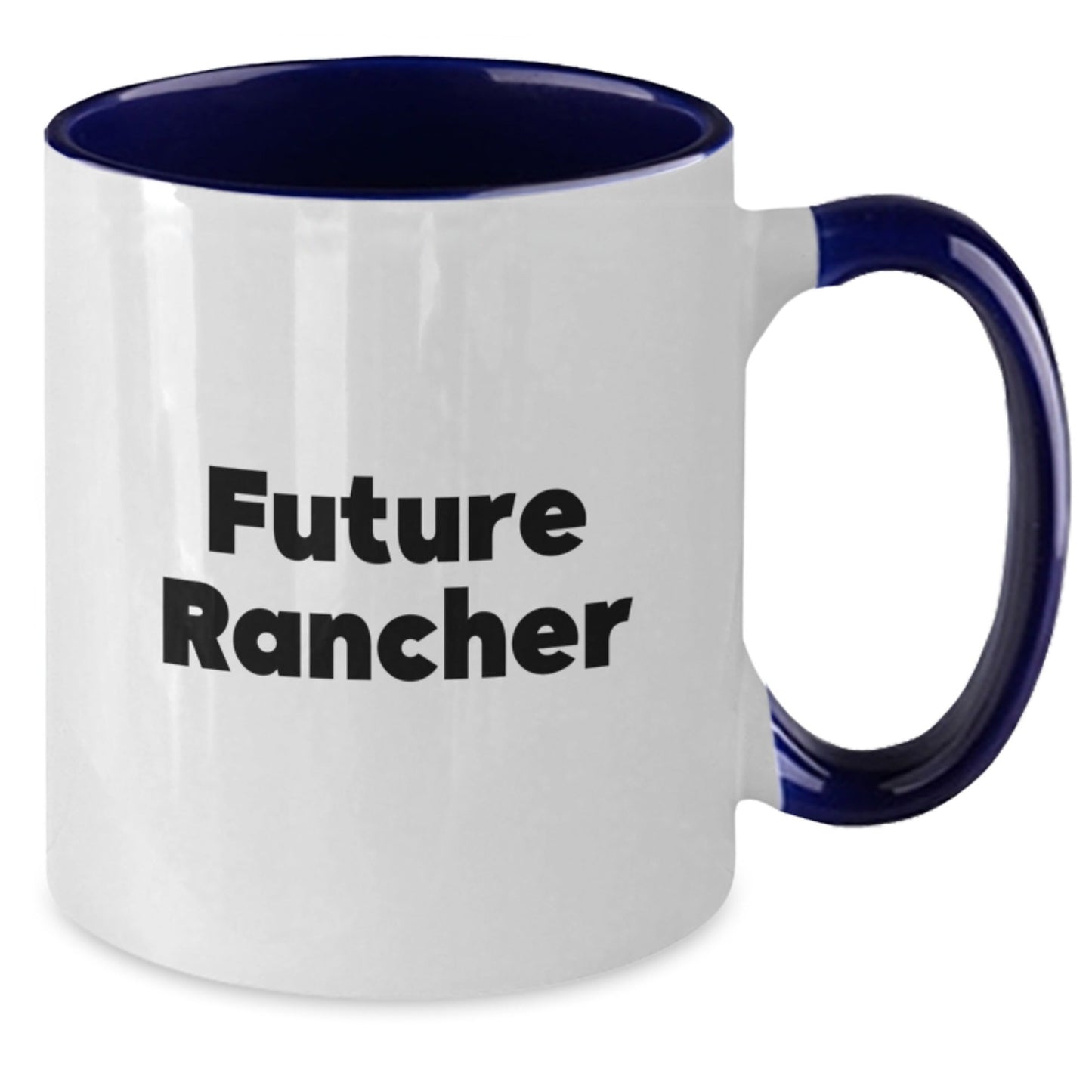 Funny Future Rancher Gifts from Men to Rancher Friends and Family, Unique Two Tone Coffee Mug Christmas Unique Gifts - The Buy Boom