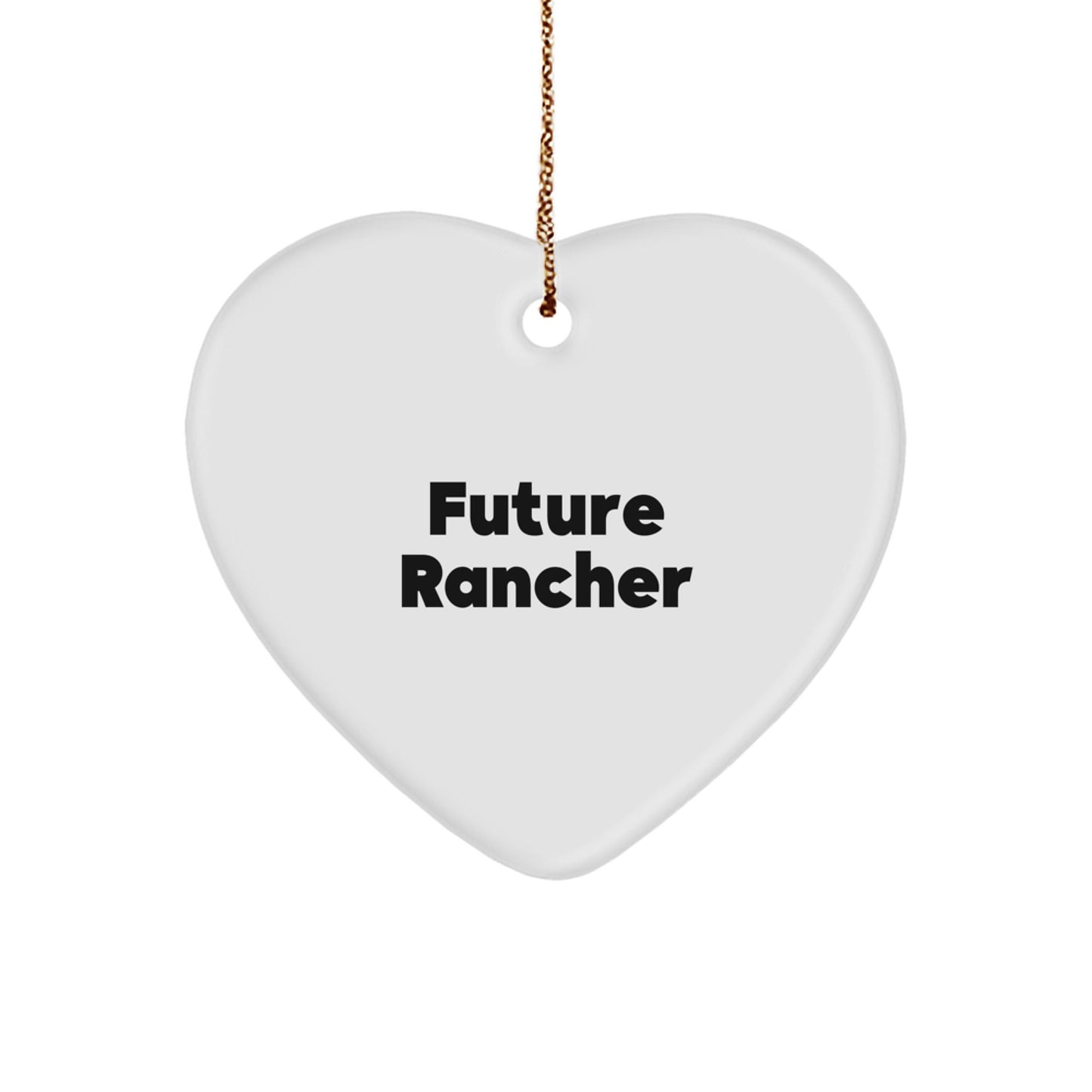 Funny Future Rancher Heart Ornament Gifts from Men to Family for Christmas Unique - The Buy Boom