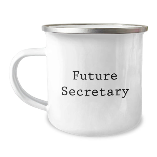 Funny Future Secretary Graduation Gifts from Friends, Inspirational Camping Mug for Men, Women, Coworkers, Family - The Buy Boom