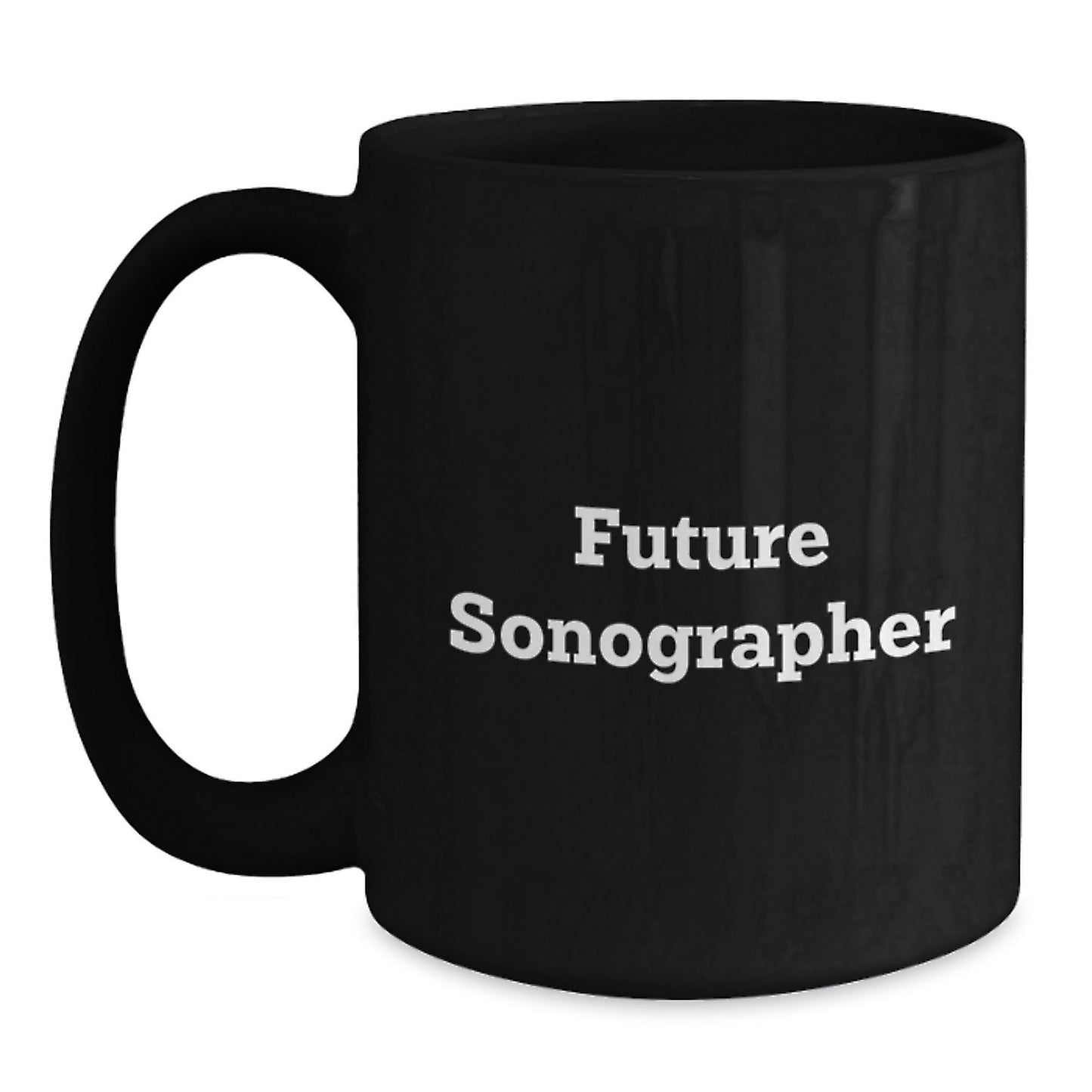 Funny Future Sonographer Gifts from Friends and Family for Graduation, Black Coffee Mug, 'May the Ultrasound Be with You' - The Buy Boom