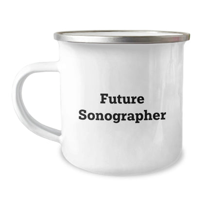 Funny Future Sonographer Gifts from Friends for Graduation, Camping Mug with Enamel Finish, 'You're a Cut Above' Quote - The Buy Boom