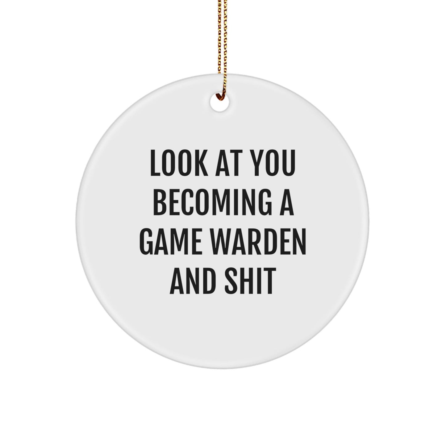 Funny Game Warden Circle Ornament Gifts from Men to Family Members for Christmas Unique Decorations - The Buy Boom
