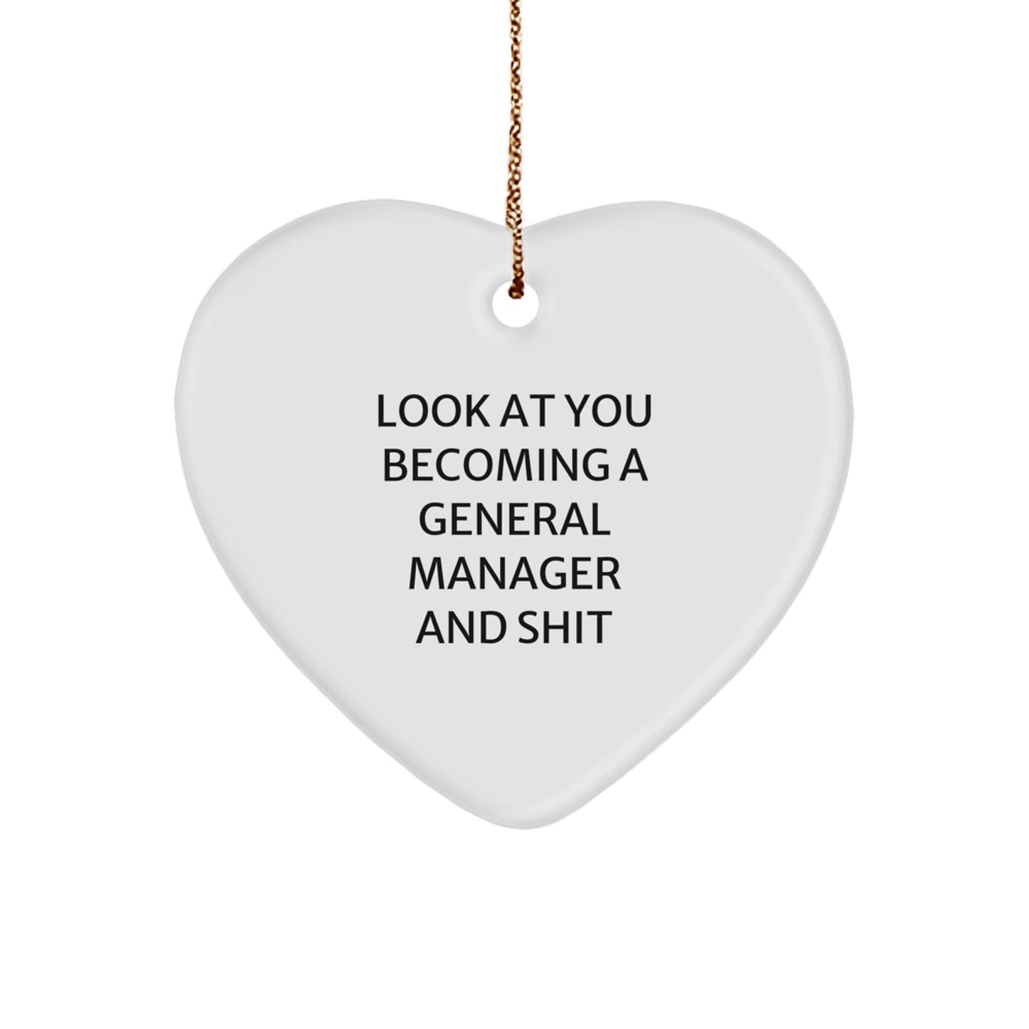 Funny General Manager Heart Ornament Gifts from Friends or Family for General Manager Christmas Unique Gifts - The Buy Boom