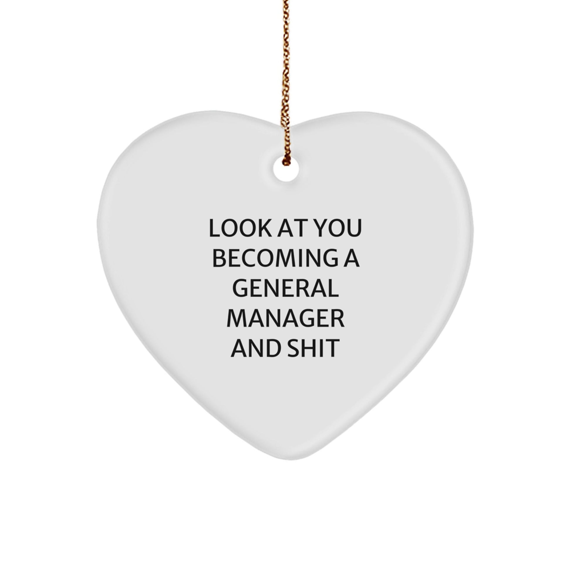 Funny General Manager Heart Ornament Gifts from Friends or Family for General Manager Christmas Unique Gifts - The Buy Boom