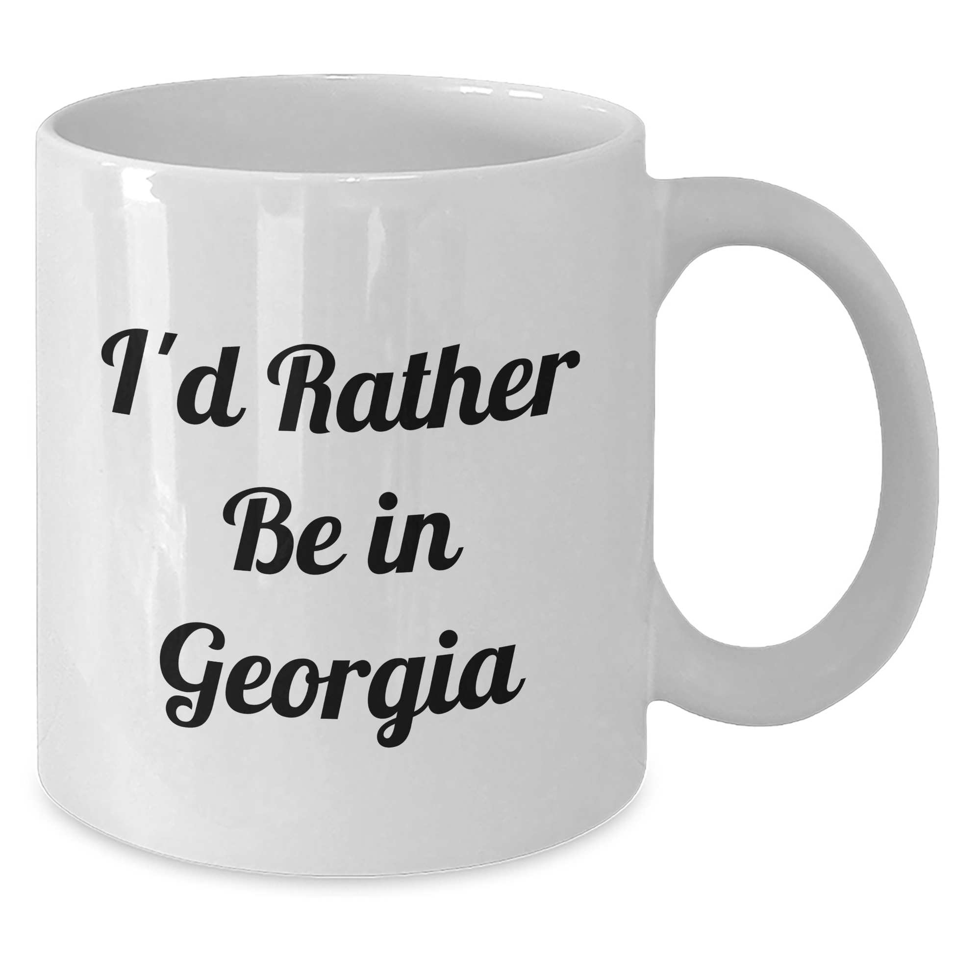 Funny Georgia White Coffee Mug 'I'd Rather Be In Georgia' Gifts from Men to Georgia Lovers on Father's Day - The Buy Boom