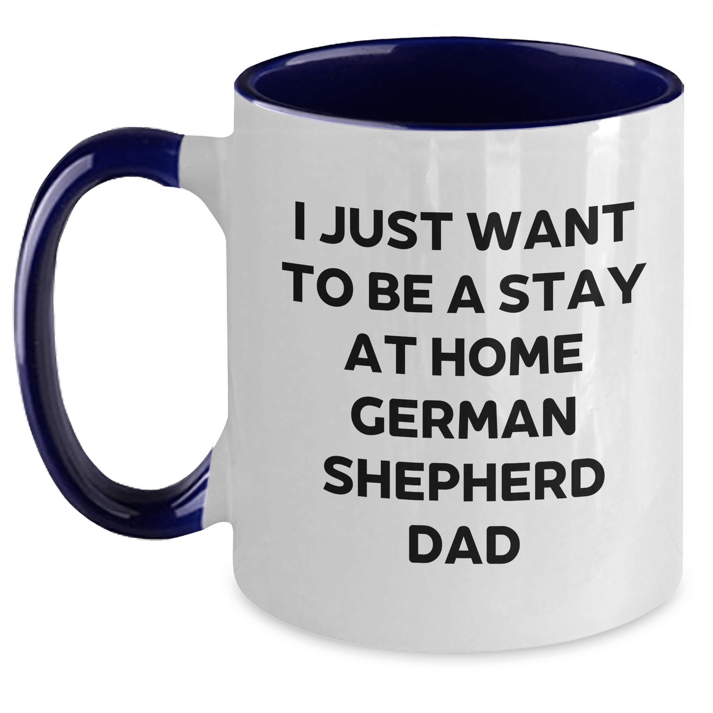 Funny German Shepherd Dog Dad Gifts from Men to German Shepherd Dog Lovers on Father's Day - Two Tone Coffee Mug - The Buy Boom