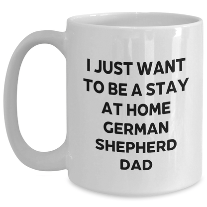 Funny German Shepherd Dog Dad Mug – Gift from Men for Father's Day - The Buy Boom