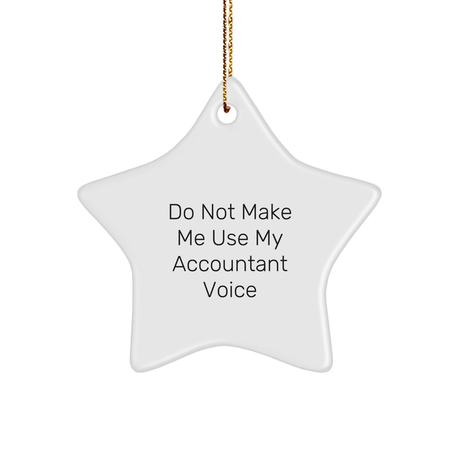 Funny Gift for Accountant Friends and Family, Star Ornament, Christmas Unique Presents from Men, Women, Coworkers, Family - The Buy Boom