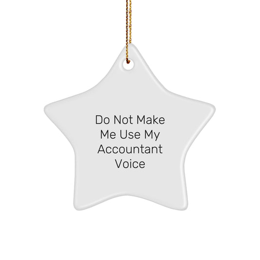 Funny Gift for Accountant Friends and Family, Star Ornament, Christmas Unique Presents from Men, Women, Coworkers, Family - The Buy Boom