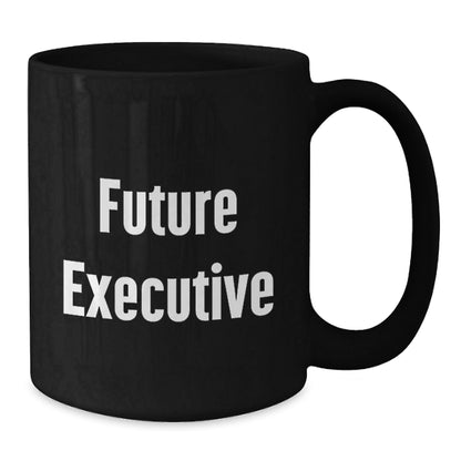 Funny Gifts for Future Executive Men from Family, Executive Black Coffee Mug with Inspirational Quote, Black Coffee Mugs for Christmas Unique Gifts - The Buy Boom