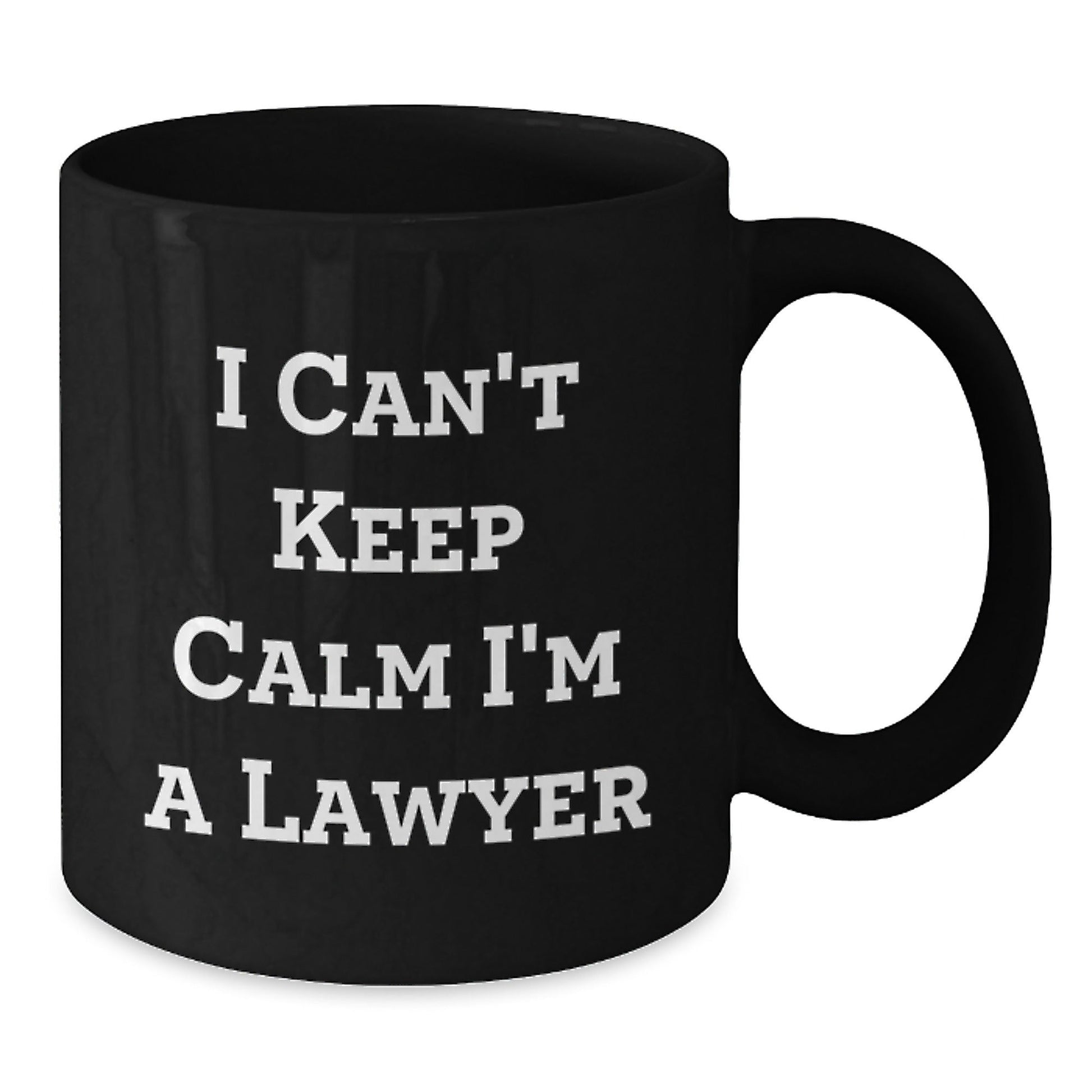 Funny Gifts for Lawyers - I Can't Keep Calm I'm A Lawyer Black Coffee Mugs - Lawyer Gifts from Friends and Family - Christmas Unique Mugs for Men and Women - The Buy Boom