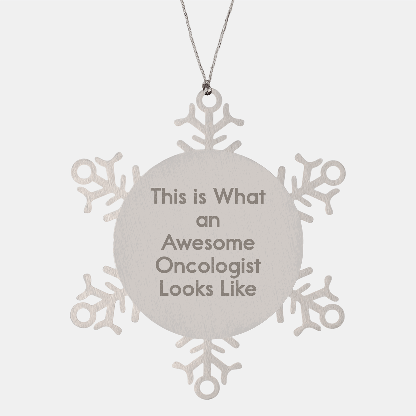 Funny Gifts for Oncologists - Snowflake Ornament with Inspirational Quote, Christmas Unique Presents from Friends, Family, or Coworkers - The Buy Boom