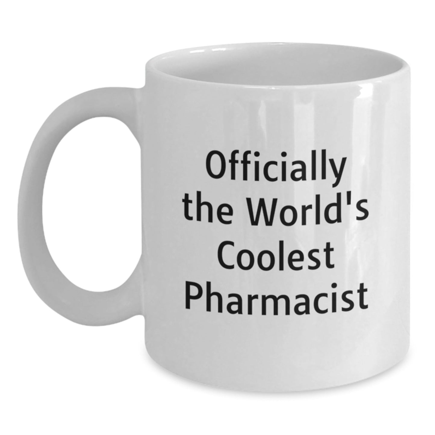 Funny Gifts for Pharmacist - Officially The World's Coolest Pharmacist White Coffee Mug, Christmas Unique Presents from Friends - The Buy Boom