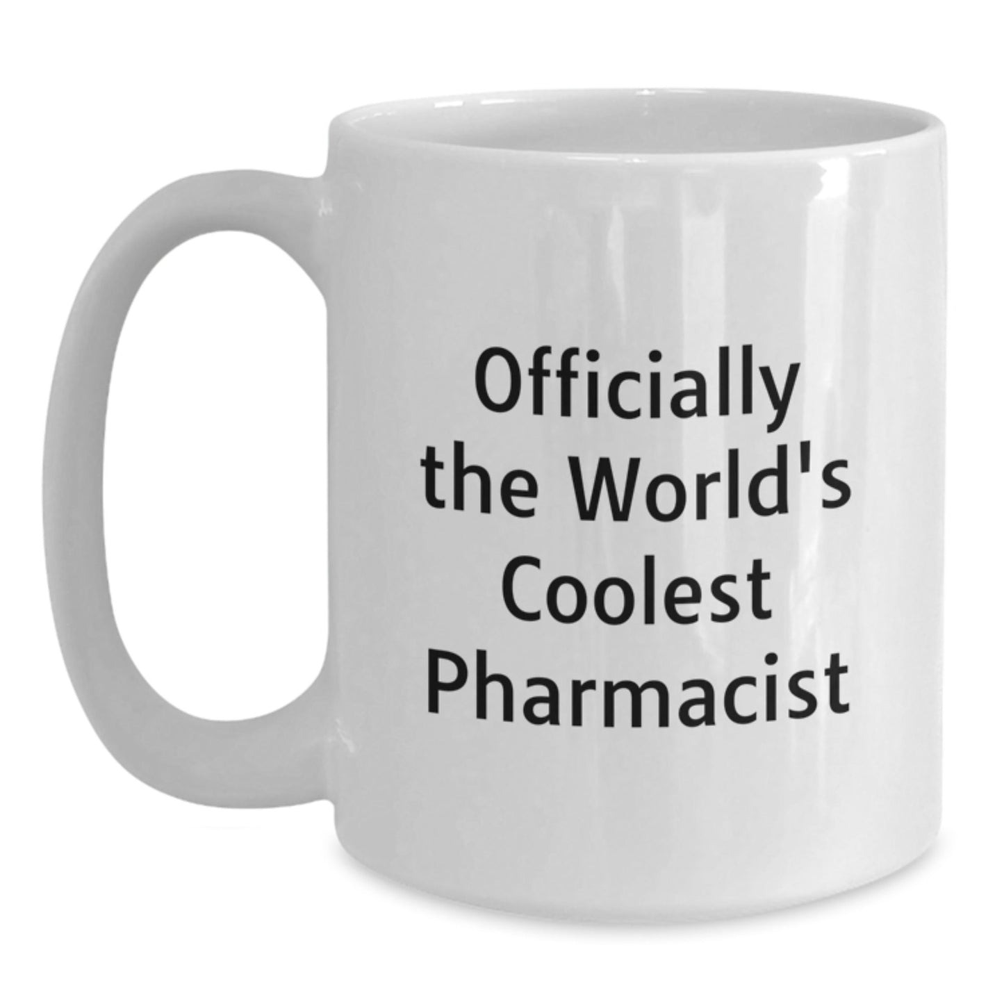 Funny Gifts for Pharmacist - Officially The World's Coolest Pharmacist White Coffee Mug, Christmas Unique Presents from Friends - The Buy Boom