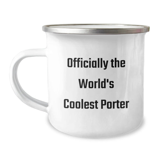 Funny Gifts for Porter, Officially The World's Coolest Porter Camping Mug Christmas Unique Gifts from Friends - The Buy Boom